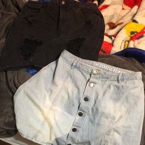 Cotton On denim skirts